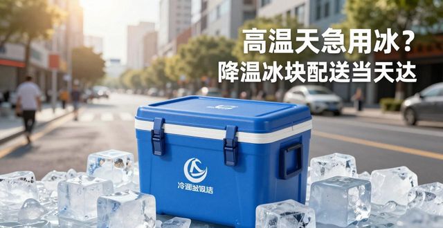 高温天急用冰？降温冰块配送当天达